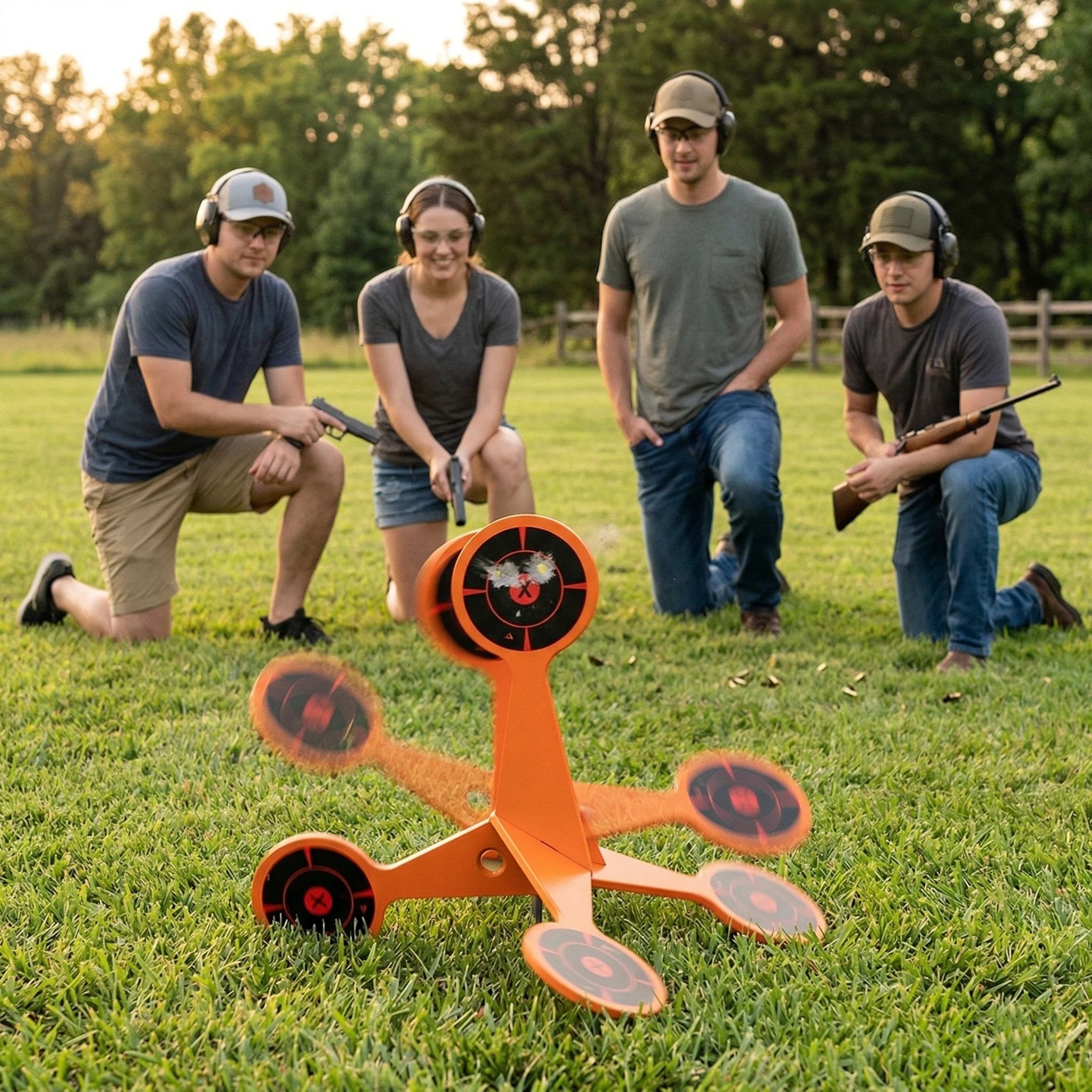 🏆Limited Time Sale 49% OFF 🎯 Spinning Shooting Target (Thickened Flip Roller)