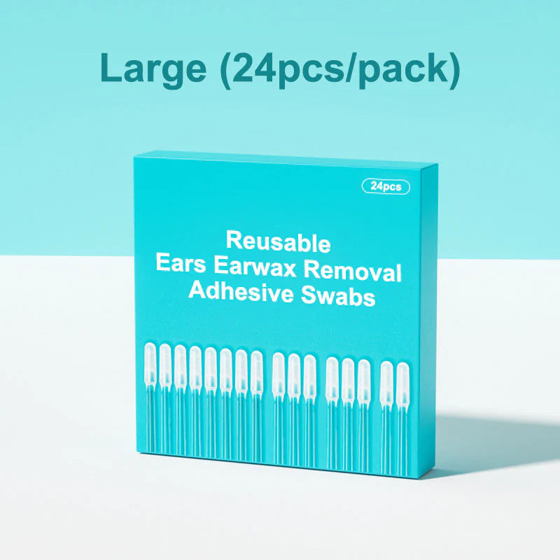 👂🏻 Limited Time -49% OFF🏆Reusable Earwax Removal Adhesive Swabs