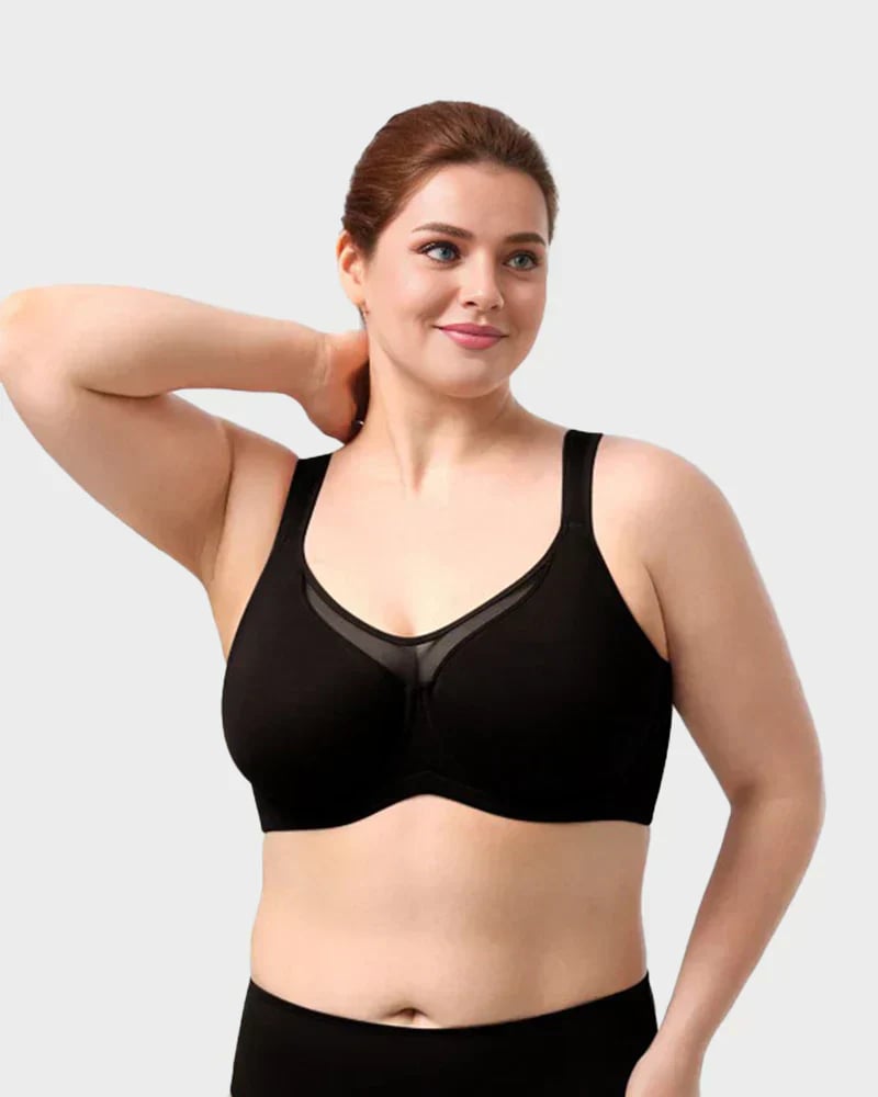 🏆 Last Day Special Price £10.99 ! 💐Women's Elegant Sheer Full Coverage Plus Size Bra